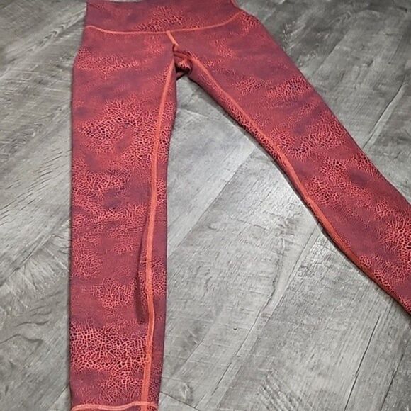 Lululemon Wunder Train High Rise 25” Leggings – Crackle Glaze Orange Women’s - Picture 7 of 12